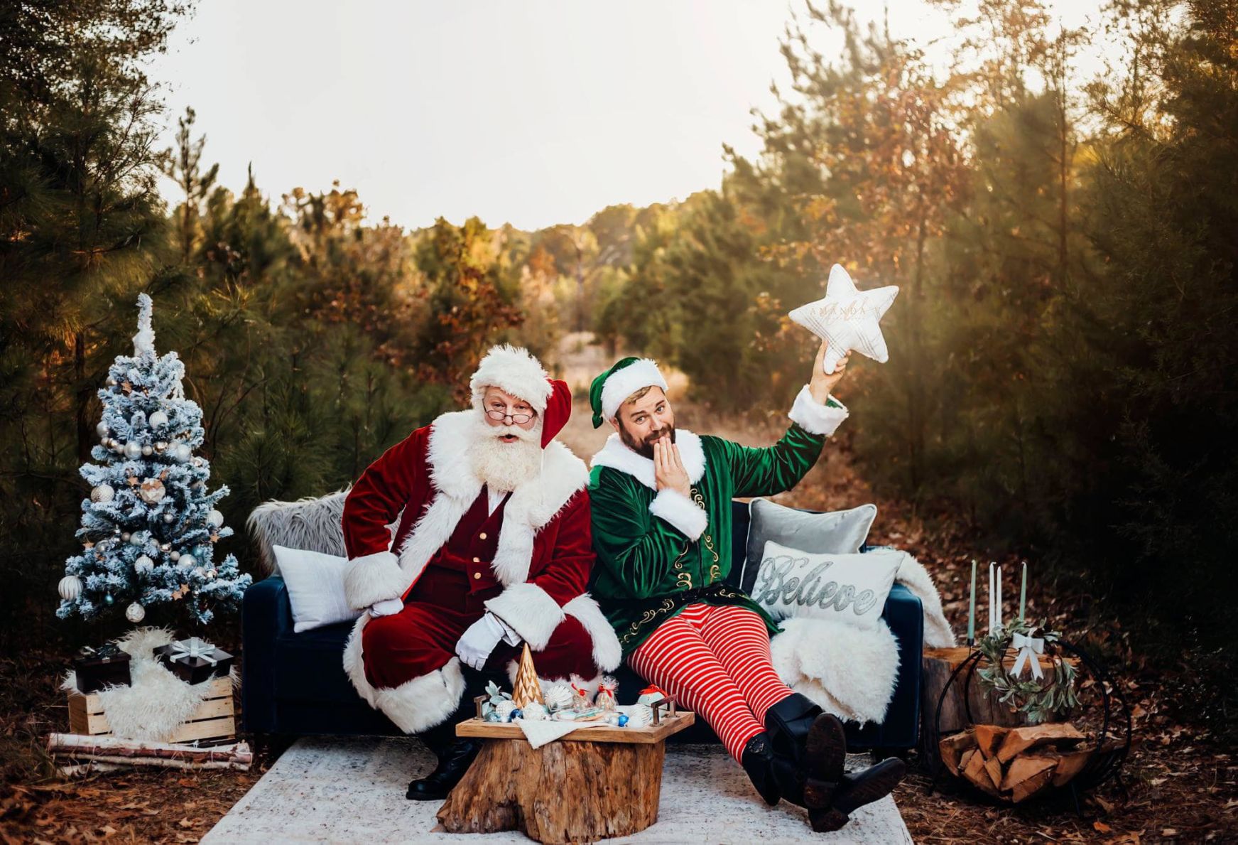 Santa Flavious & Joshua the Elf by Amanda V Photography